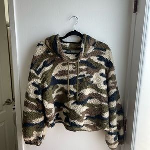 Wild Fable Camo Fluffy Coat